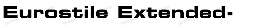 Eurostile Extended字体转换